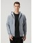 Huron Mavi Kapüşonlu Sweatshirt 1