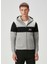 Gri Siyah Kapüşonlu Logolu Sweatshirt 1