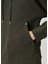 Mega Zip Haki Kapüşonlu Sweatshirt 6