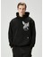 Siyah Kapüşonlu Sweatshirt 1
