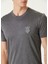 Gri Logo Patchli Ipek T-Shirt 5