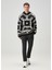 Siyah Beyaz Kapüşonlu Sweatshirt 2