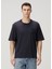 Lacivert Logolu Organik Pamuk T-Shirt 1