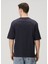 Lacivert Logolu Organik Pamuk T-Shirt 4