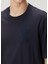 Lacivert Logolu Organik Pamuk T-Shirt 5