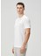 Beyaz Logo Nakışlı T-Shirt 3