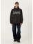 Large Fit Boxy Siyah Kapüşonlu Sweatshirt 2