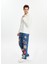Beyaz Polo Yaka Erkek Sweatshirt 3