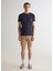 Lacivert Slim Fit Bisiklet Yaka Kısa Kollu Erkek T-Shirt 3