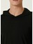 Siyah Kapüşonlu Sweatshirt 5