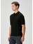Siyah Ipek Polo T-Shirt 3