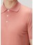 Koyu Pembe Polo Yaka Kısa Kollu Triko 5