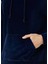 MB Lacivert Oversize Kapüşonlu Kadife Sweatshirt 7