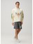 Pin Up Kırık Beyaz Kapüşonlu Sweatshirt 2