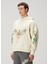 Pin Up Kırık Beyaz Kapüşonlu Sweatshirt 3