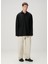 Siyah Polo Yaka Sweatshirt 2