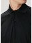 Siyah Polo Yaka Sweatshirt 5