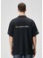 Siyah Logo Nakışlı T-Shirt 4