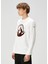 Beyaz Logo Baskılı T-Shirt 3