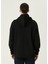 Siyah Kapüşonlu Logolu Sweatshirt 4