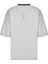 Düşük Omuzlu Gri Krom Oversize T-Shirt 5