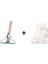 Ağaç Yaylı Dar Mop Sapı ve Yedek Mop Başlığı - Temizlik Kolaylığı 1