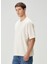 Bej Fitilli Kadife Dokulu T-Shirt 1