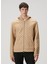 Taba Çift Taraflı Kapüşonlu Yün Sweatshirt 2
