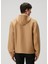 Taba Çift Taraflı Kapüşonlu Yün Sweatshirt 5