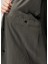 Gri Çizgi Desenli Oversized Ceket 7