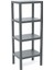 4 Raflı Gri Modüler Ünite Plastik 1