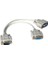 x VGA Erkek / 2 x VGA Dişi 30 cm VGA Çatal Kablo * Platoon PL-7275 1