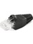 CAT5E/CAT6 Ethernet Ağ Kablosu Için Siyah RJ45 Gerilim Giderici Kılıf (100 Adet) 4