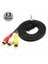 90 Derece Açılı 3.5 mm Stereo Erkek - 3 Rca Erkek Uydu Alıcısı Av Kablo 3