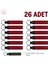 Şirket Kuruluş Yıldönümünde Dağıtılacak, 26'lı Set, Kişisel Mesajlı Deri Anahtarlık, Kırmızı & Yeşil 1