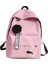 Baskılı Yapraklar Sırt Çantası Büyük Kapasiteli Sırt Çantası Fermuarı Taşınabilir Kılavuz Çalguk Kadın Omuz Çantası Basit Öğrenci Schoolbag Rengi: Pembe (Yurt Dışından) 1