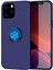 iPhone 12 Pro Max Kılıf Range Yüzüklü Silikon - Mavi 1