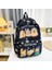 Sevimli Büyük Kapasite Capya Backpack Nefes Alabilir Ultra Işık Öğrenci Schoolbag Karikatür Naylon Kitap Çanta Kırtasiyesi Okula Geri Dön: L-Black (Yurt Dışından) 1