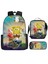 Sünger Bob Kare Pantolon Çocuk Okul Çantası Erkek ve Kadın Öğrenciler Omuz Çantası Anaokulu Sevimli Karikatür Kalem Çantası Crossbody Çanta Üç Set (Yurt Dışından) 1