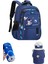 Mavi Okul Çantası, Astronot Çocuk Okul Çantası Omuz Çantası + Kalem Kutusu + 500ML Mavi Termal Kupa (Yurt Dışından) 1