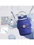 Mavi Okul Çantası, Astronot Çocuk Okul Çantası Omuz Çantası + Kalem Kutusu + 500ML Mavi Termal Kupa (Yurt Dışından) 2