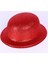 NessiWorld Kırmızı Renk Yuvarlak Simli Plastik Parti Şapkası 1