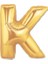 Nessiworld K Harf Folyo Balon Altın Renk 40 Inç 1