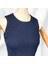 6921 Halter Yaka Boncuk Işlemeli Lacivert Bluz - 38/40 2