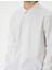 Yeni Sezon Slim Fit Gömlek Yarım Italyan Yaka Düğmeli Pamuklu 5