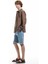 Pamuklu Katlamalı Paça Bermuda Slim Fit Denim Şort 2