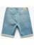 Katlamalı Paça Bermuda Slim Fit Denim Şort 4