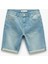 Katlamalı Paça Bermuda Slim Fit Denim Şort 3