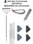 Set Üçgen Cam Silme Aparatı, Mikrofiber Mop ve Toz Alma Başlığı (4 Bezli) 1