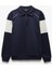 Yeni Sezon Pamuklu Renk Bloklu Uzun Kollu Yarım Fermuarlı Sweatshirt 3
